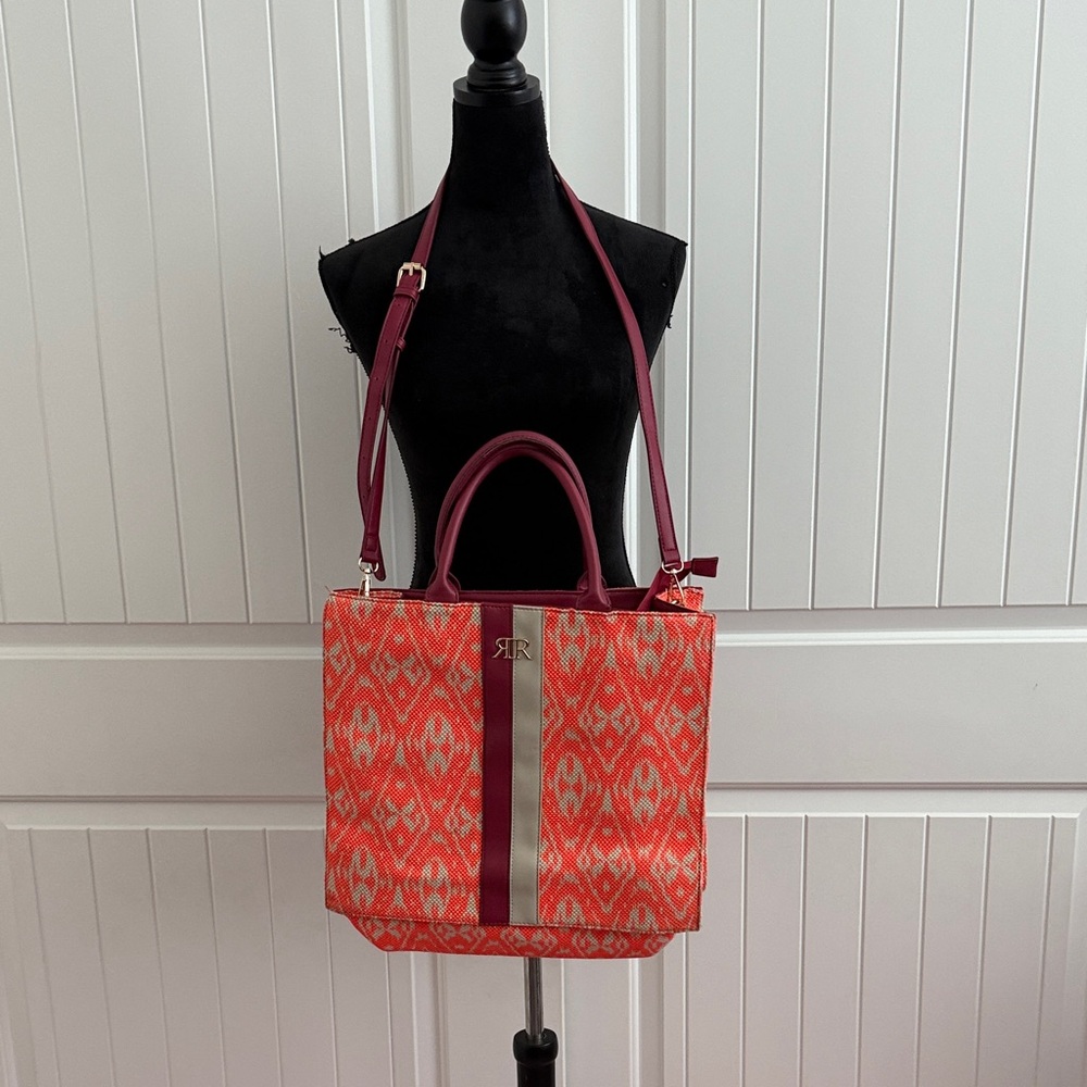 Chic Orange and Purple Tote Bag